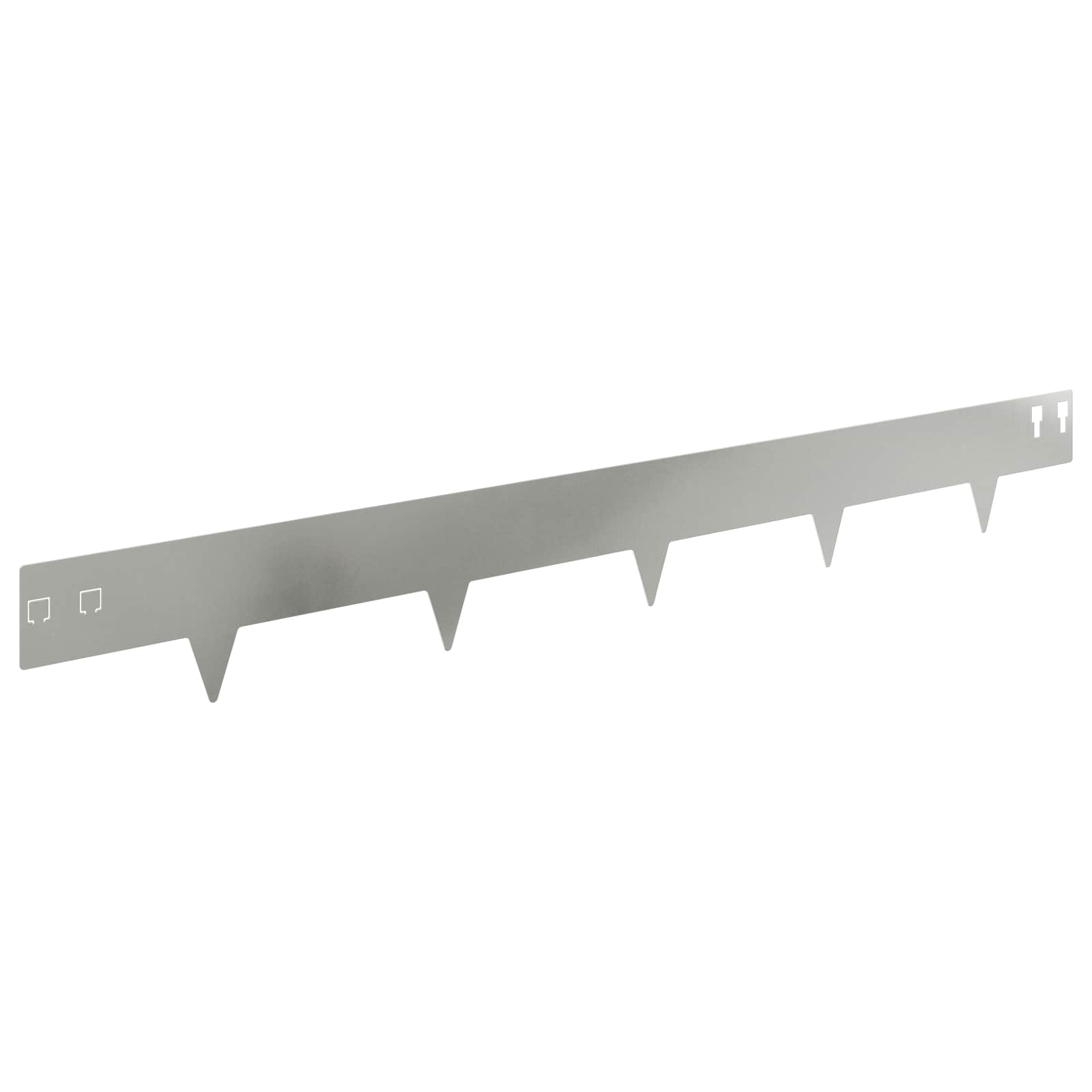 Περίγραμμα γκαζόν 30 pcs 100 x 12 cm Ατσάλι Ασημί