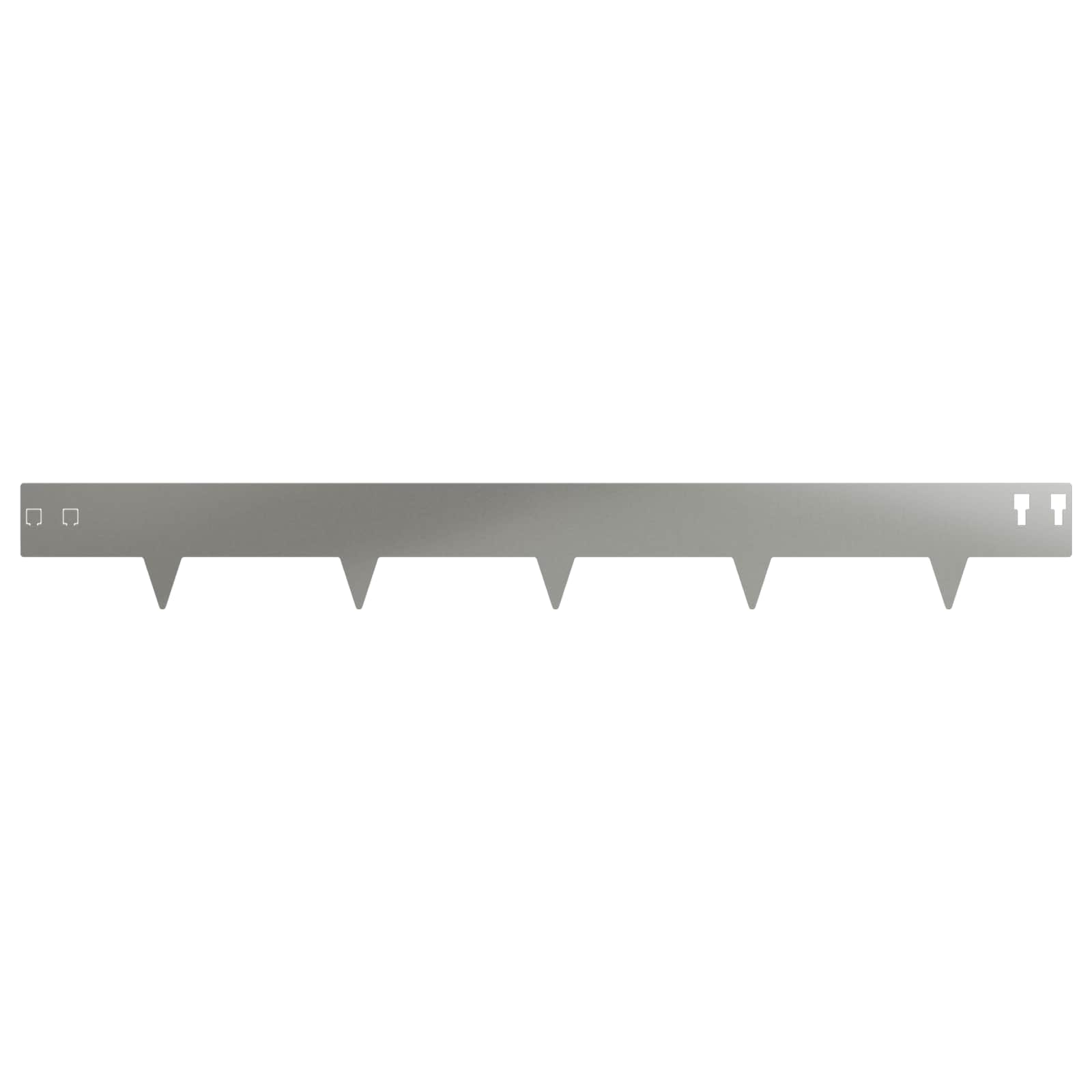 Περίγραμμα γκαζόν 30 pcs 100 x 12 cm Ατσάλι Ασημί