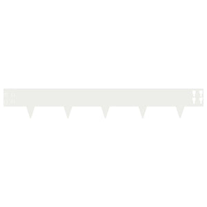 Περίγραμμα γκαζόν 30 pcs 100 x 15 cm Ατσάλι Λευκό - Pakobazaar
