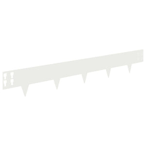 Περίγραμμα γκαζόν 50 pcs 100 x 15 cm Ατσάλι Λευκό - Pakobazaar