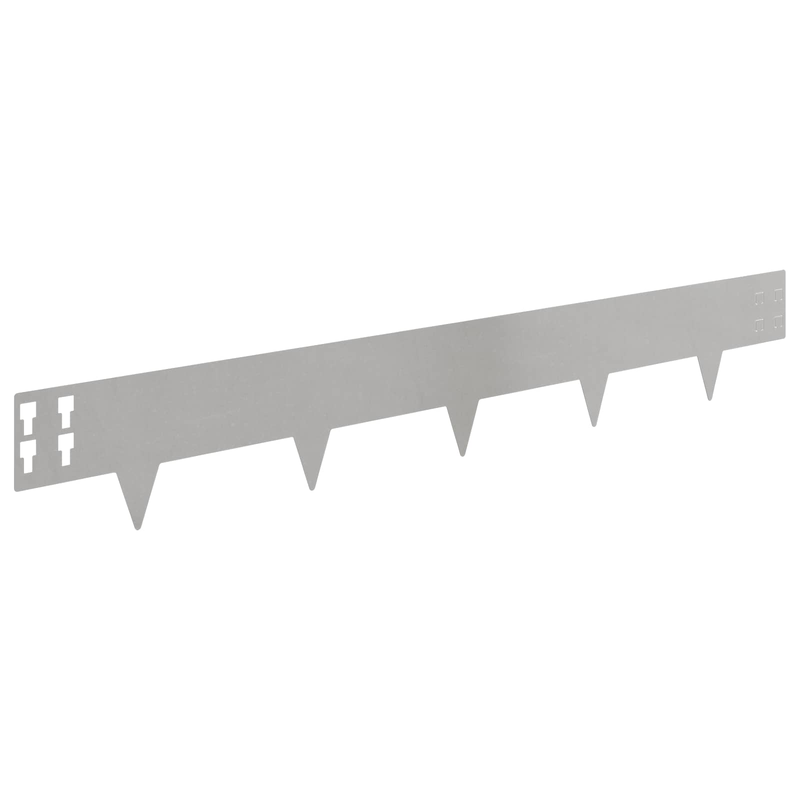 Περίγραμμα γκαζόν 20 pcs 100 x 15 cm Ατσάλι Ασημί