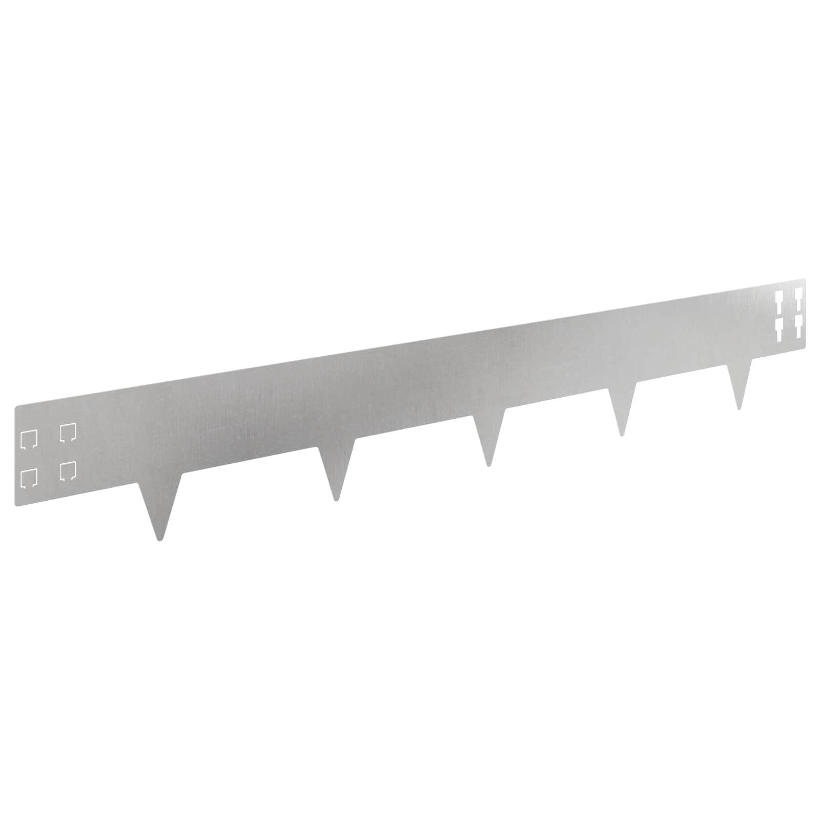Περίγραμμα γκαζόν 30 pcs 100 x 15 cm Ατσάλι Ασημί