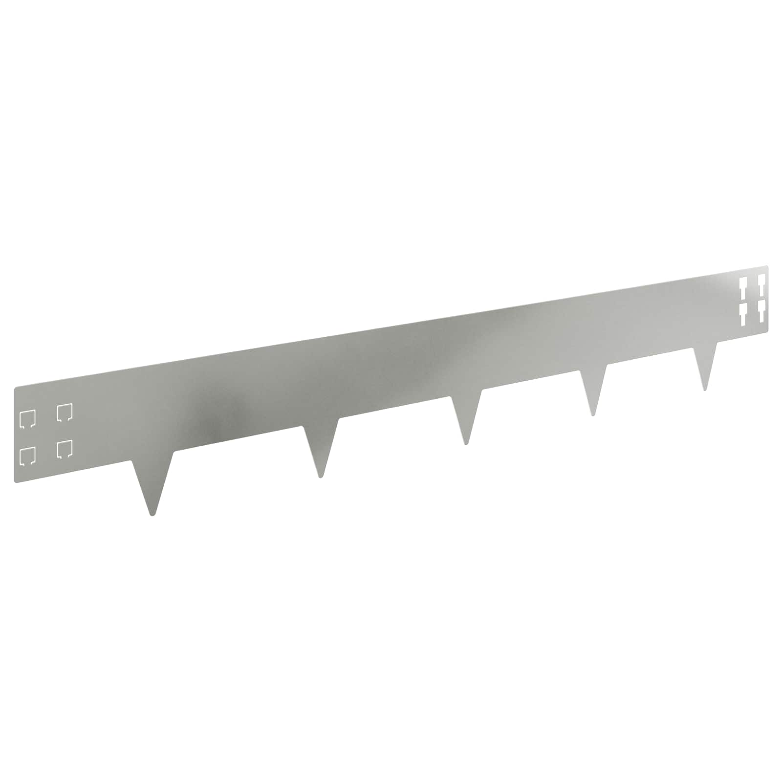 Περίγραμμα γκαζόν 50 pcs 100 x 15 cm Ατσάλι Ασημί