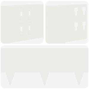 Περίγραμμα γκαζόν 10 pcs 100 x 20 cm Ατσάλι Λευκό - Pakobazaar