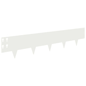 Περίγραμμα γκαζόν 50 pcs 100 x 20 cm Ατσάλι Λευκό - Pakobazaar