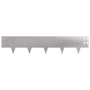 Περίγραμμα γκαζόν 30 pcs 100 x 20 cm Ατσάλι Ασημί - Pakobazaar