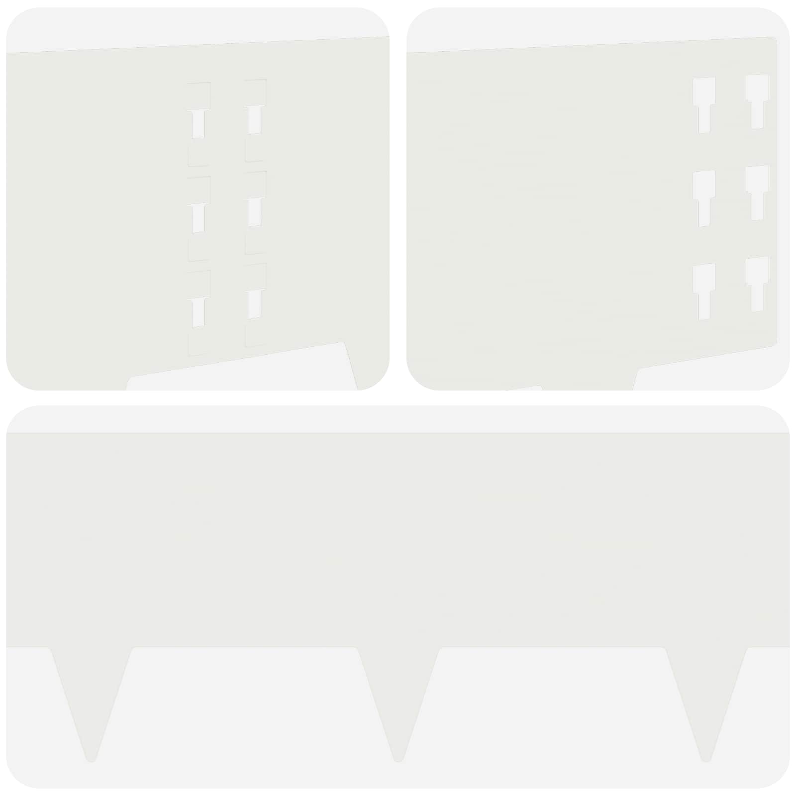 Περίγραμμα γκαζόν 10 pcs 100 x 25 cm Ατσάλι Λευκό
