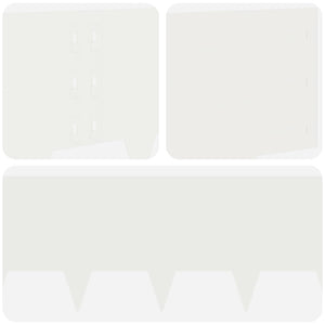 Περίγραμμα γκαζόν 30 pcs 100 x 30 cm Ατσάλι Λευκό - Pakobazaar