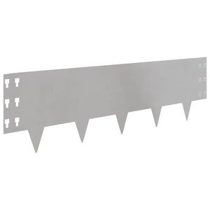 Περίγραμμα γκαζόν 30 pcs 100 x 30 cm Ατσάλι Ασημί - Pakobazaar