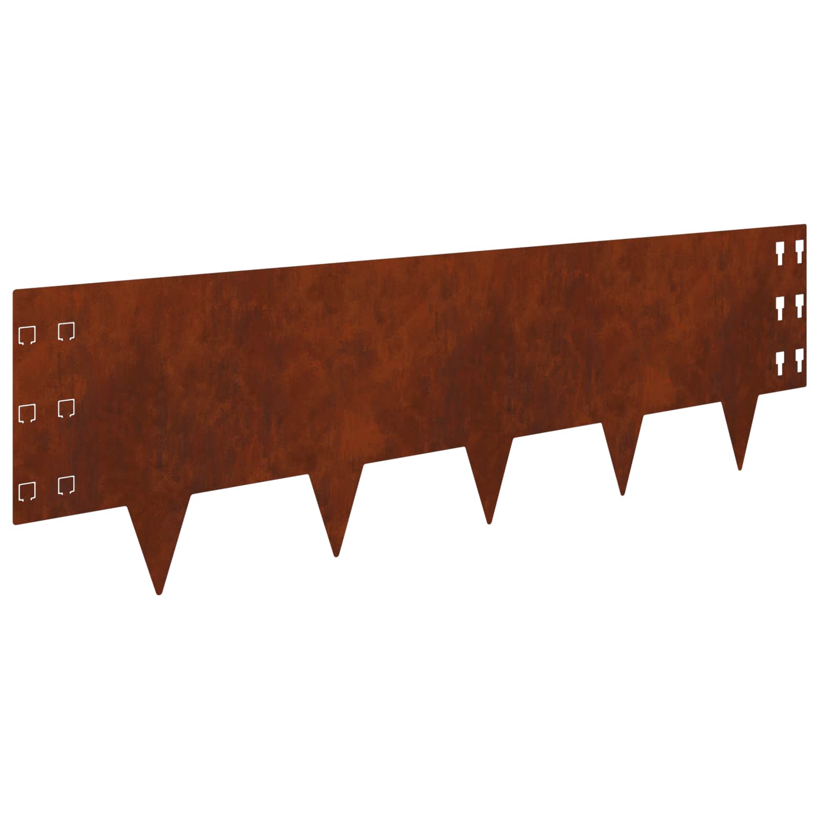 Περίγραμμα γκαζόν 30 pcs 100 x 30 cm Ατσάλι Σκ rusty