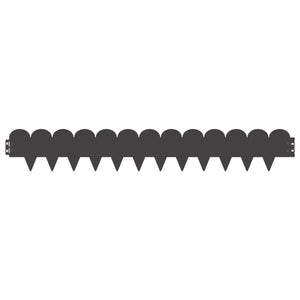 Περίγραμμα γκαζόν 10 pcs 103 x 15 εκ Ατσάλι Μαύρο - Pakobazaar