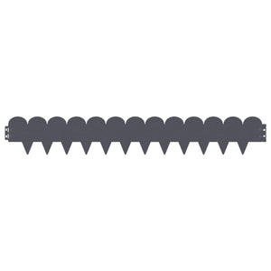 Περίγραμμα γκαζόν 50 pcs 103 x 15 εκ Ατσάλι Ανθρακί - Pakobazaar