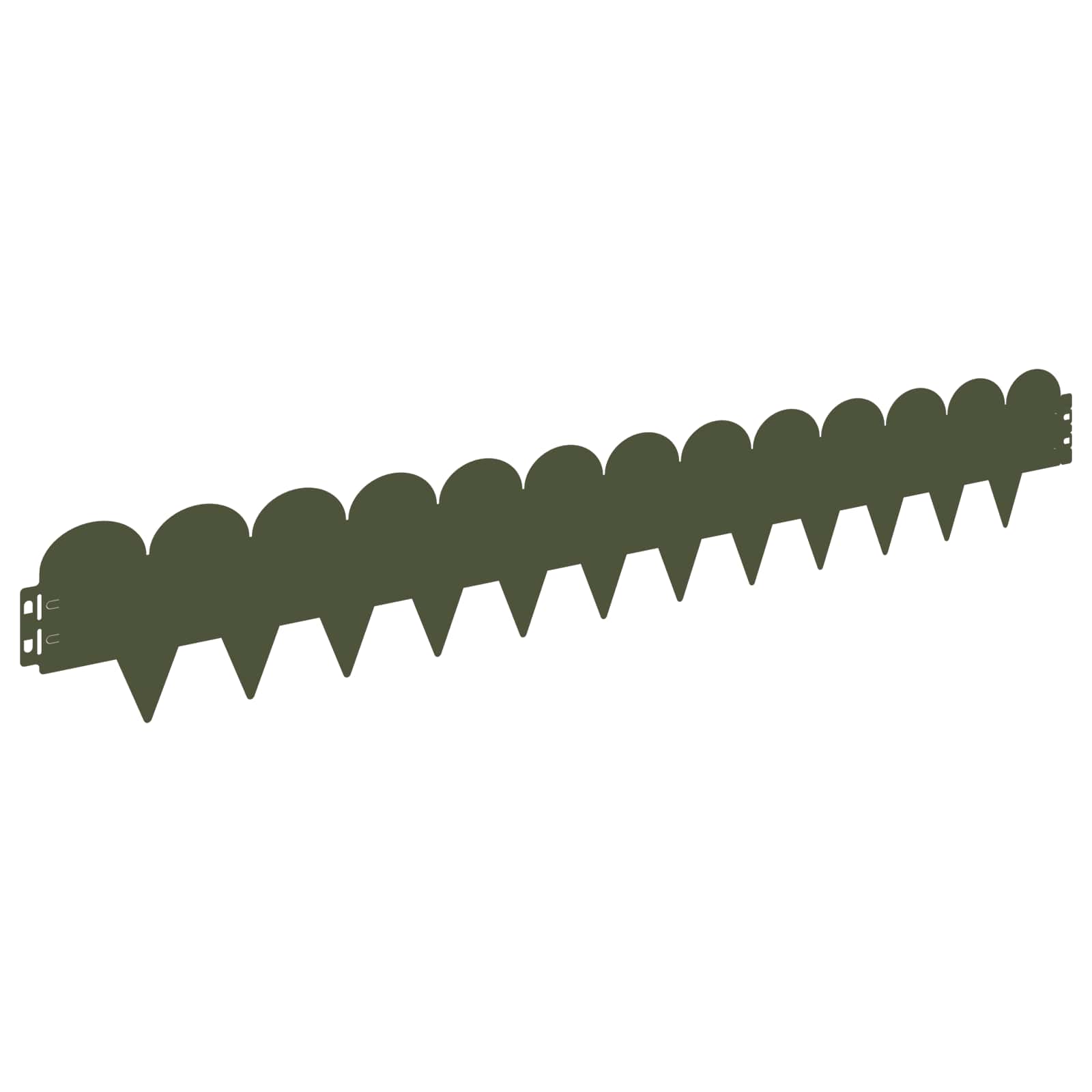Περίγραμμα γκαζόν 50 pcs 103 x 15 εκ Ατσάλι Λαδί - Pakobazaar