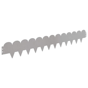 Περίγραμμα γκαζόν 10 pcs 103 x 15 εκ Ατσάλι Ασημί - Pakobazaar