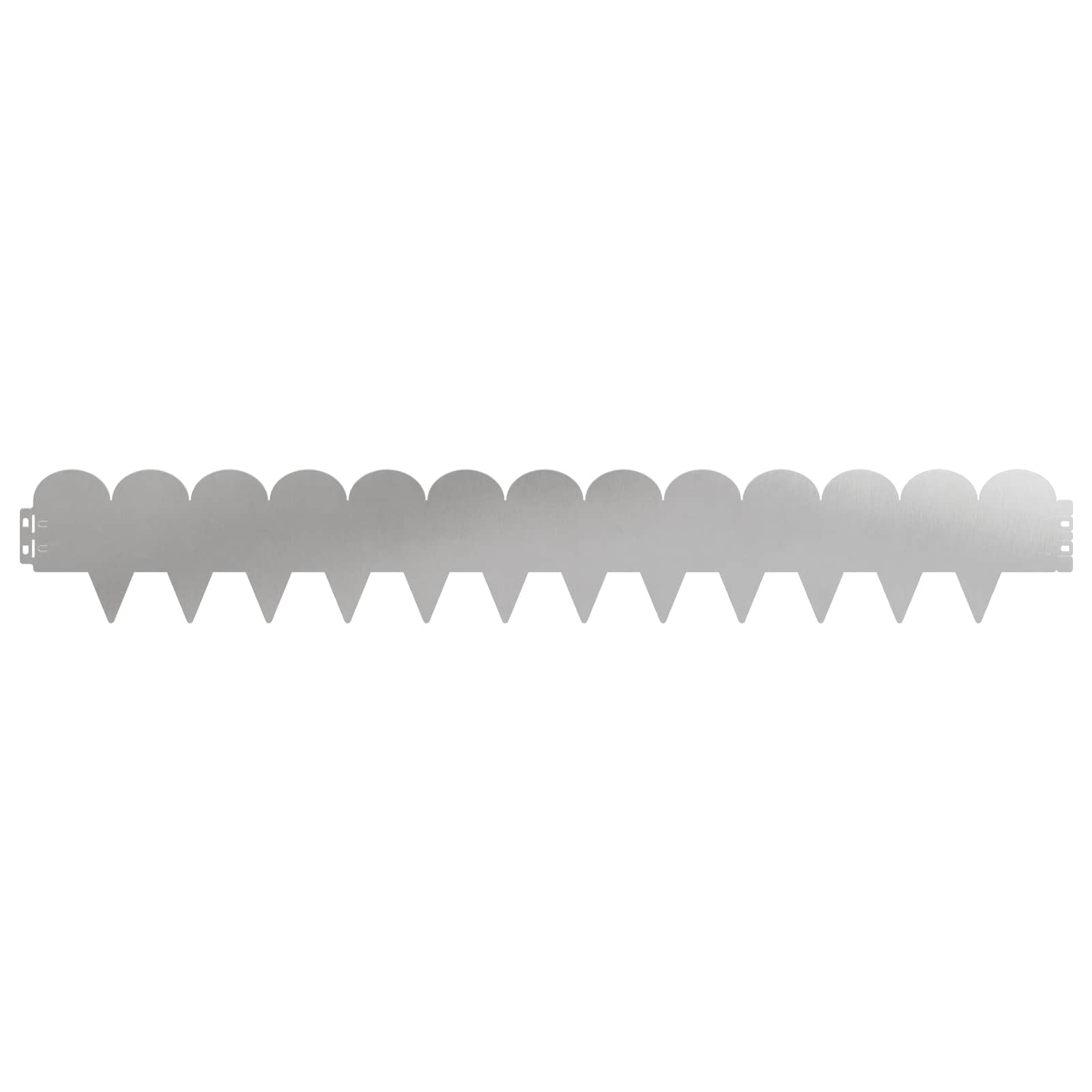 Περίγραμμα γκαζόν 10 pcs 103 x 15 εκ Ατσάλι Ασημί