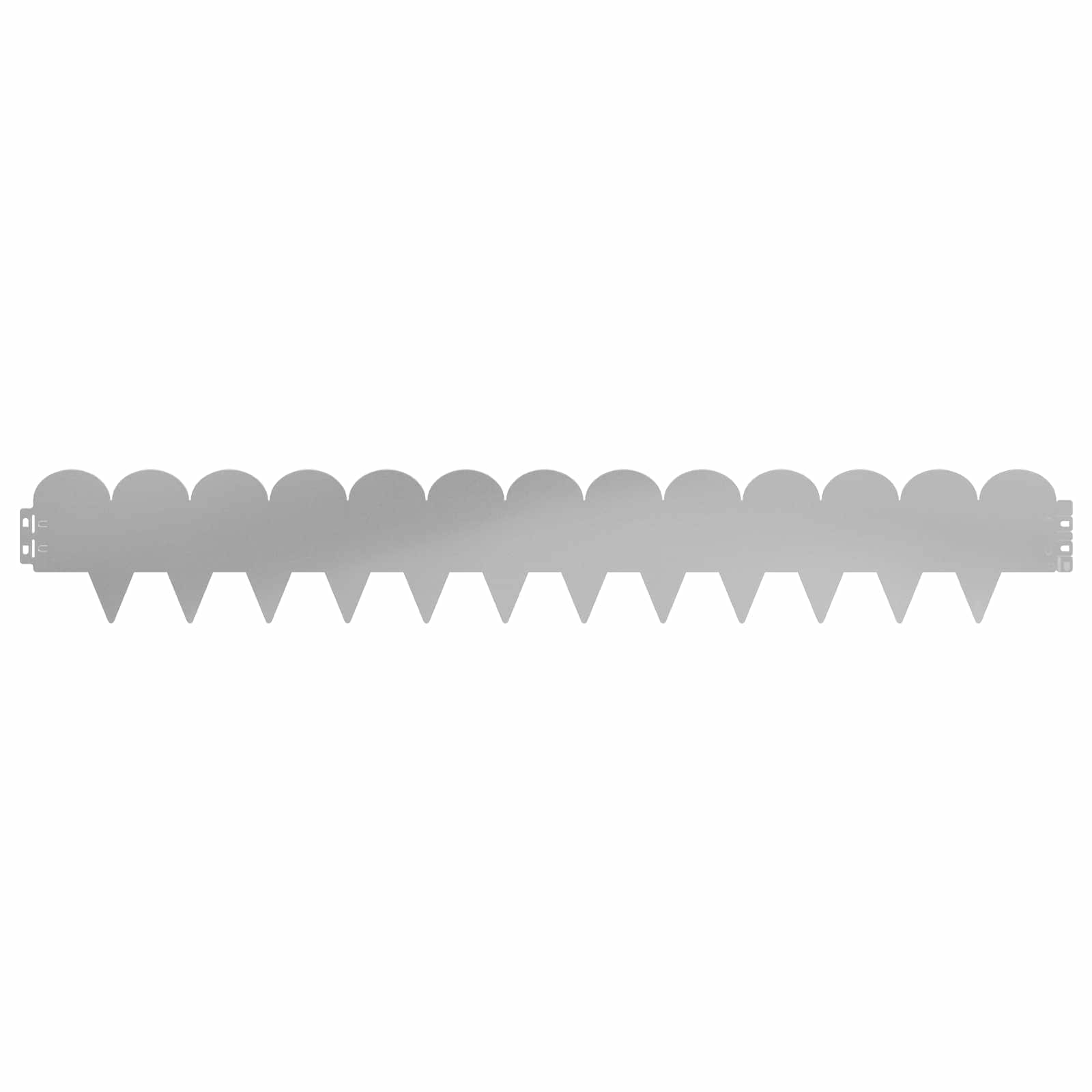 Περίγραμμα γκαζόν 30 pcs 103 x 15 εκ Ατσάλι Ασημί