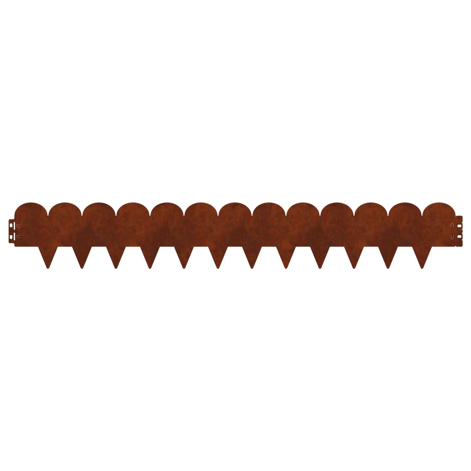 Περίγραμμα γκαζόν 10 pcs 103 x 15 εκ Ατσάλι Σκ rusty