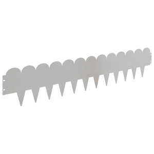 Περίγραμμα γκαζόν 10 pcs 103 x 20 εκ Ατσάλι Ασημί - Pakobazaar