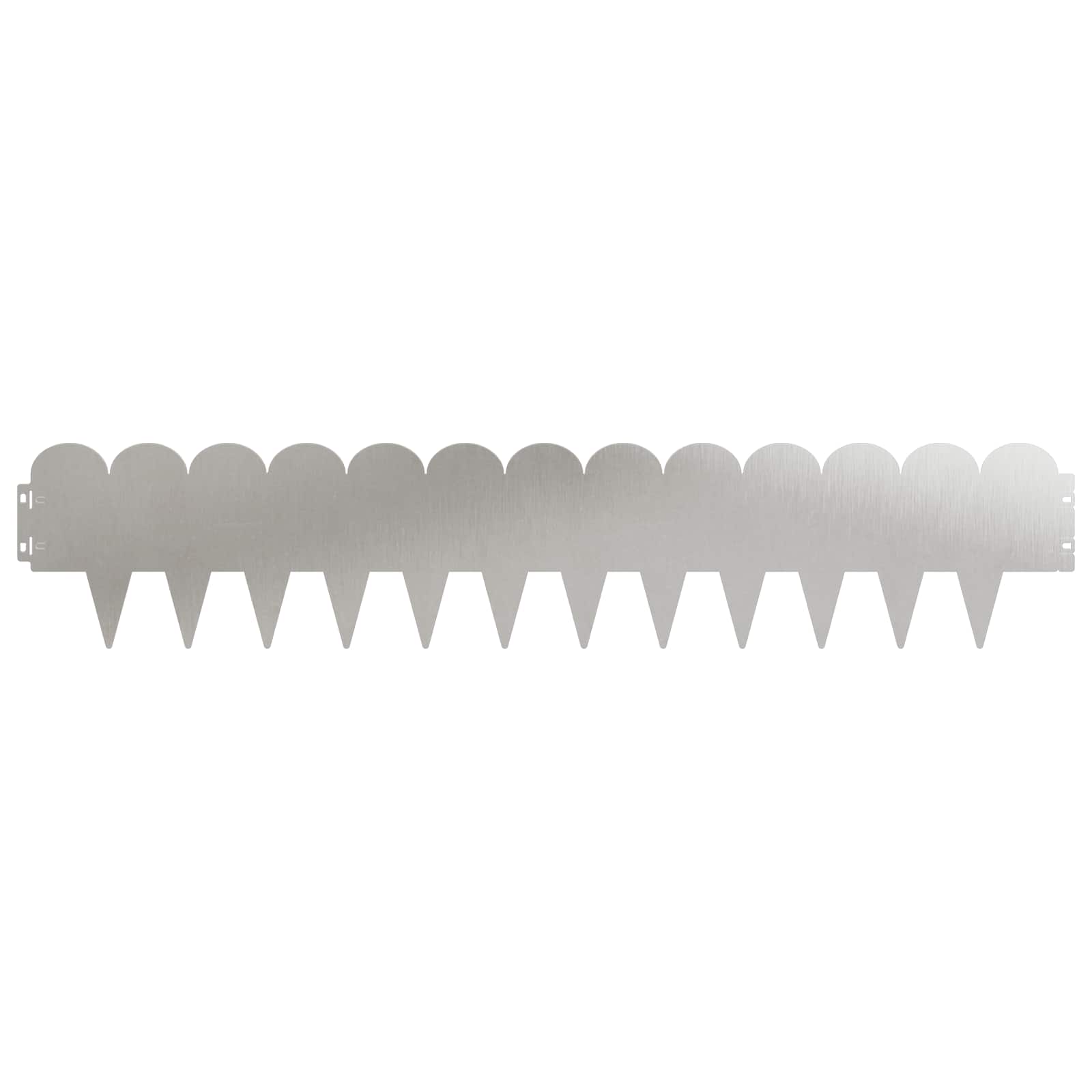 Περίγραμμα γκαζόν 10 pcs 103 x 20 εκ Ατσάλι Ασημί