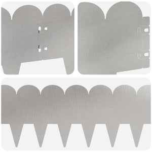 Περίγραμμα γκαζόν 20 pcs 103 x 20 εκ Ατσάλι Ασημί - Pakobazaar