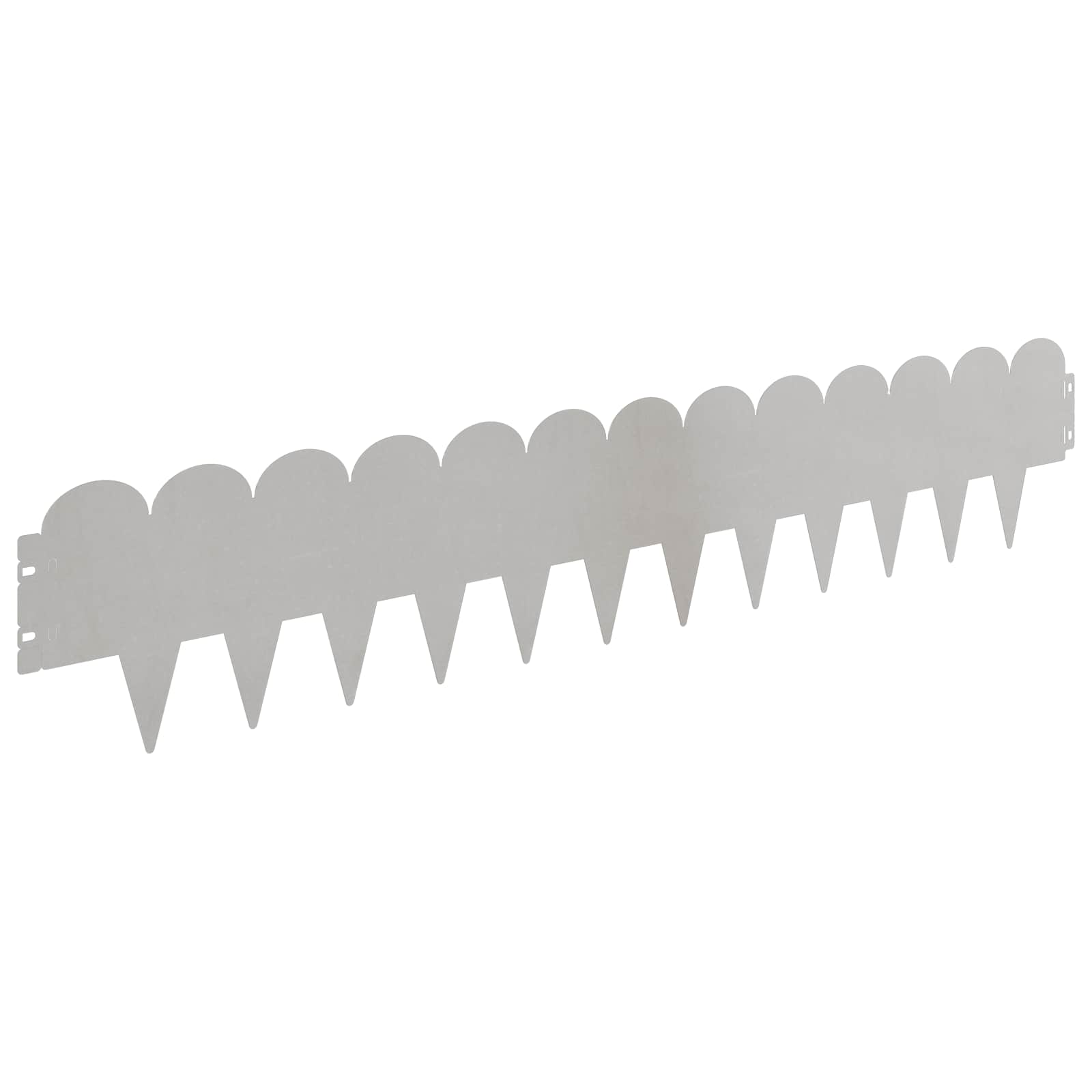 Περίγραμμα γκαζόν 20 pcs 103 x 20 εκ Ατσάλι Ασημί