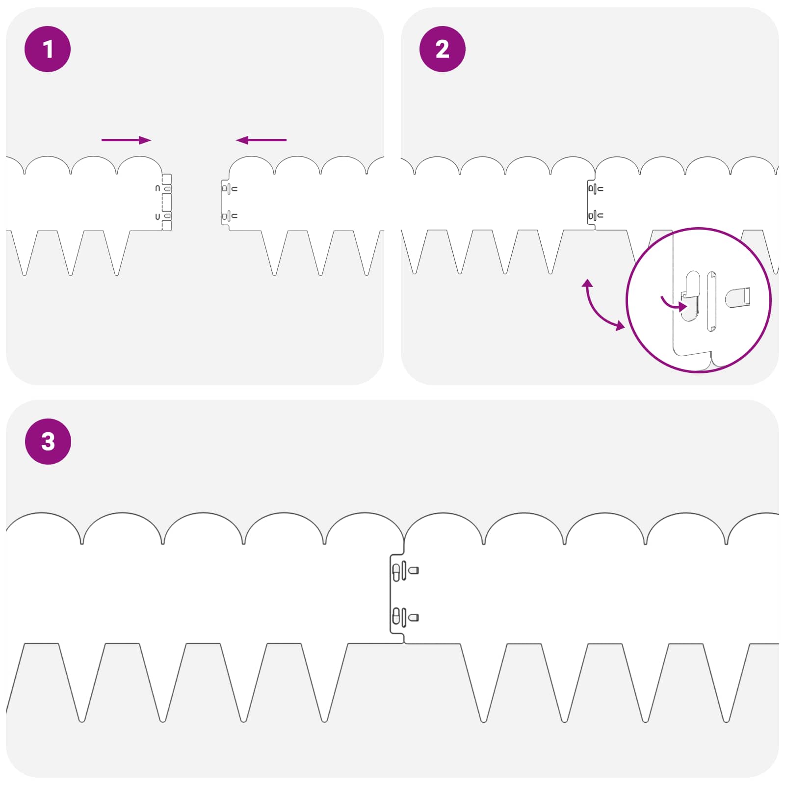 Περίγραμμα γκαζόν 30 pcs 103 x 20 εκ Ατσάλι Ασημί