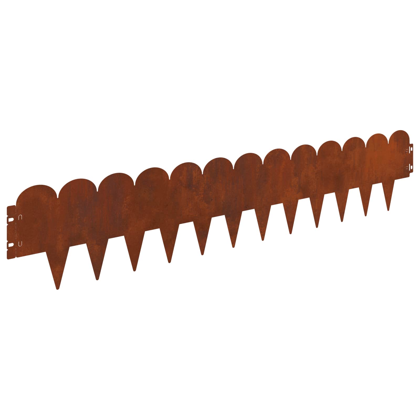 Περίγραμμα γκαζόν 10 pcs 103 x 20 εκ Ατσάλι Σκ rusty