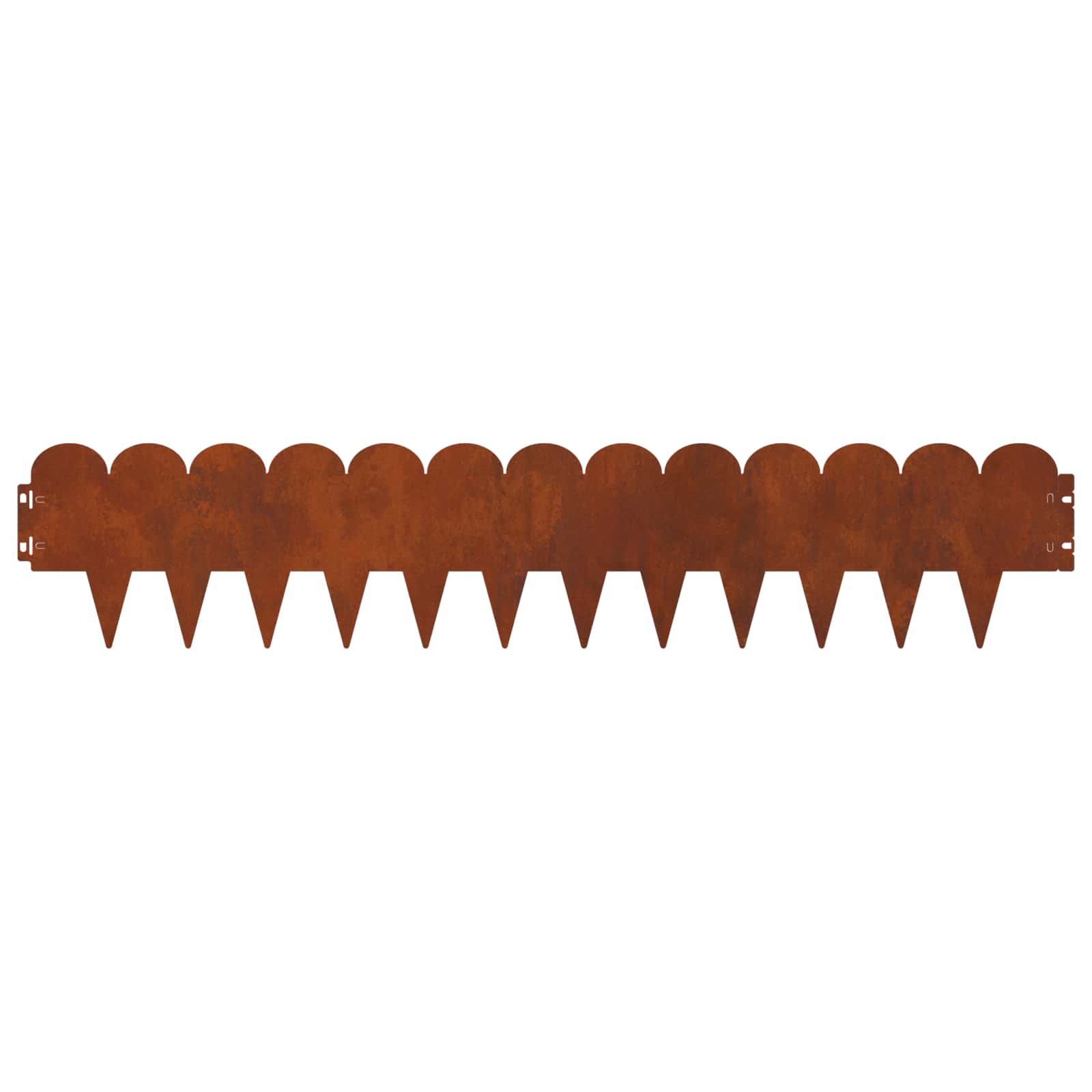 Περίγραμμα γκαζόν 10 pcs 103 x 20 εκ Ατσάλι Σκ rusty