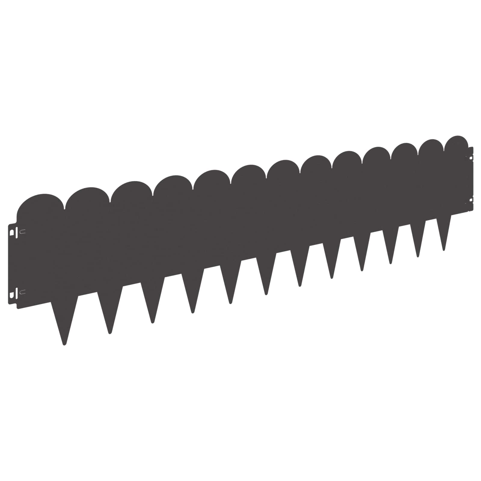Περίγραμμα γκαζόν 10 pcs 103 x 25 εκ Ατσάλι Μαύρο