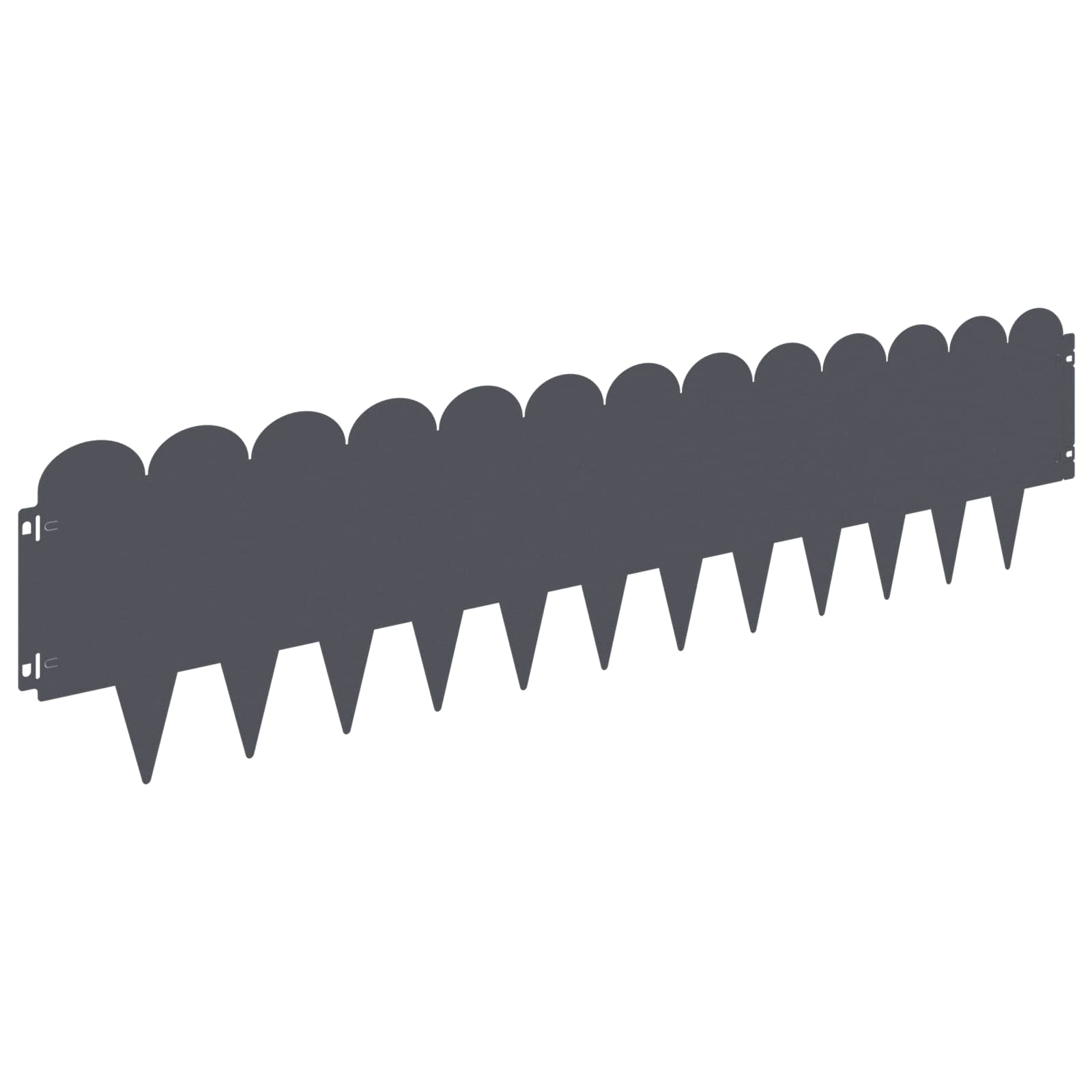 Περίγραμμα γκαζόν 30 pcs 103 x 25 εκ Ατσάλι Ανθρακί - Pakobazaar