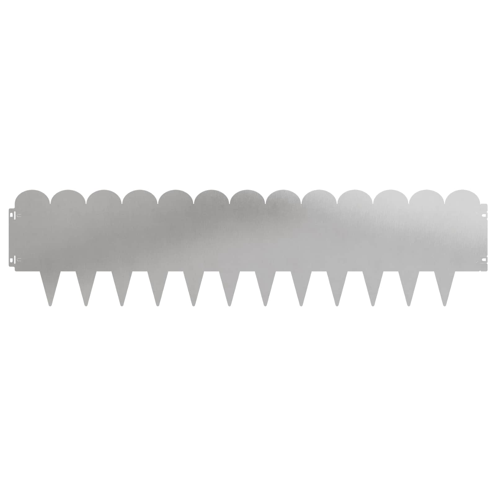 Περίγραμμα γκαζόν 30 pcs 103 x 25 εκ Ατσάλι Ασημί