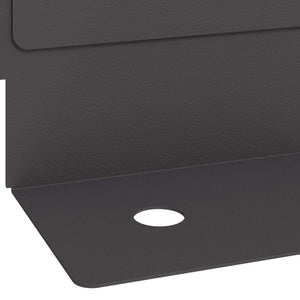 Περίγραμμα γκαζόν 10 pcs 102 x 4 x 4 εκ. Ατσάλι Μαύρο - Pakobazaar