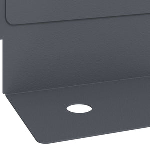 Περίγραμμα γκαζόν 10 pcs 102 x 4 x 4 εκ. Ατσάλι Ανθρακί - Pakobazaar