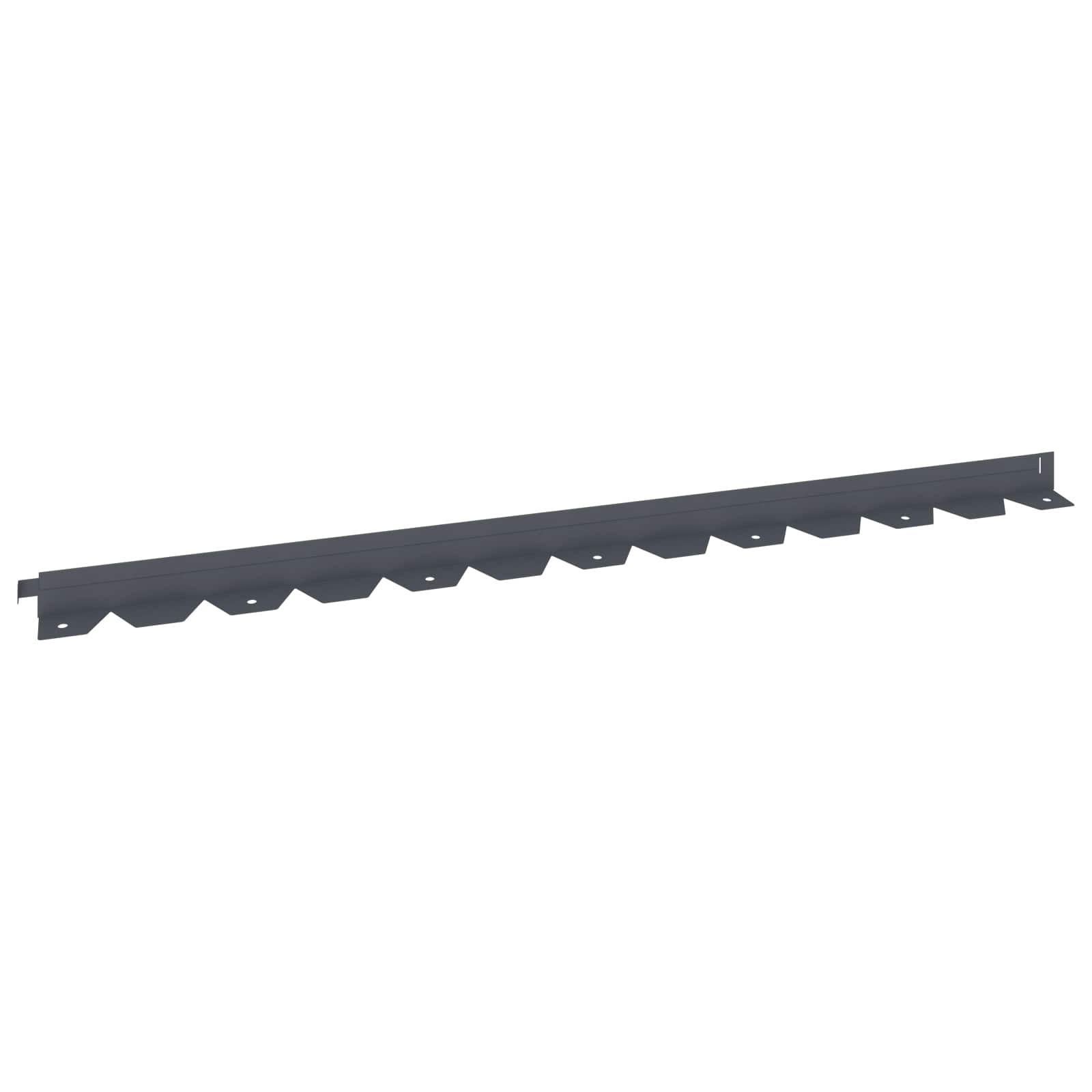 Περίγραμμα γκαζόν 10 pcs 102 x 4 x 4 εκ. Ατσάλι Ανθρακί