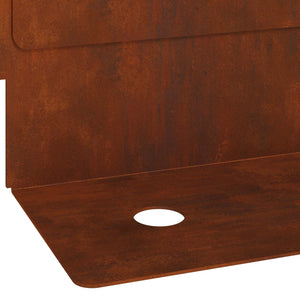Περίγραμμα γκαζόν 20 pcs 102 x 4 x 4 εκ. Ατσάλι Σκ rusty - Pakobazaar