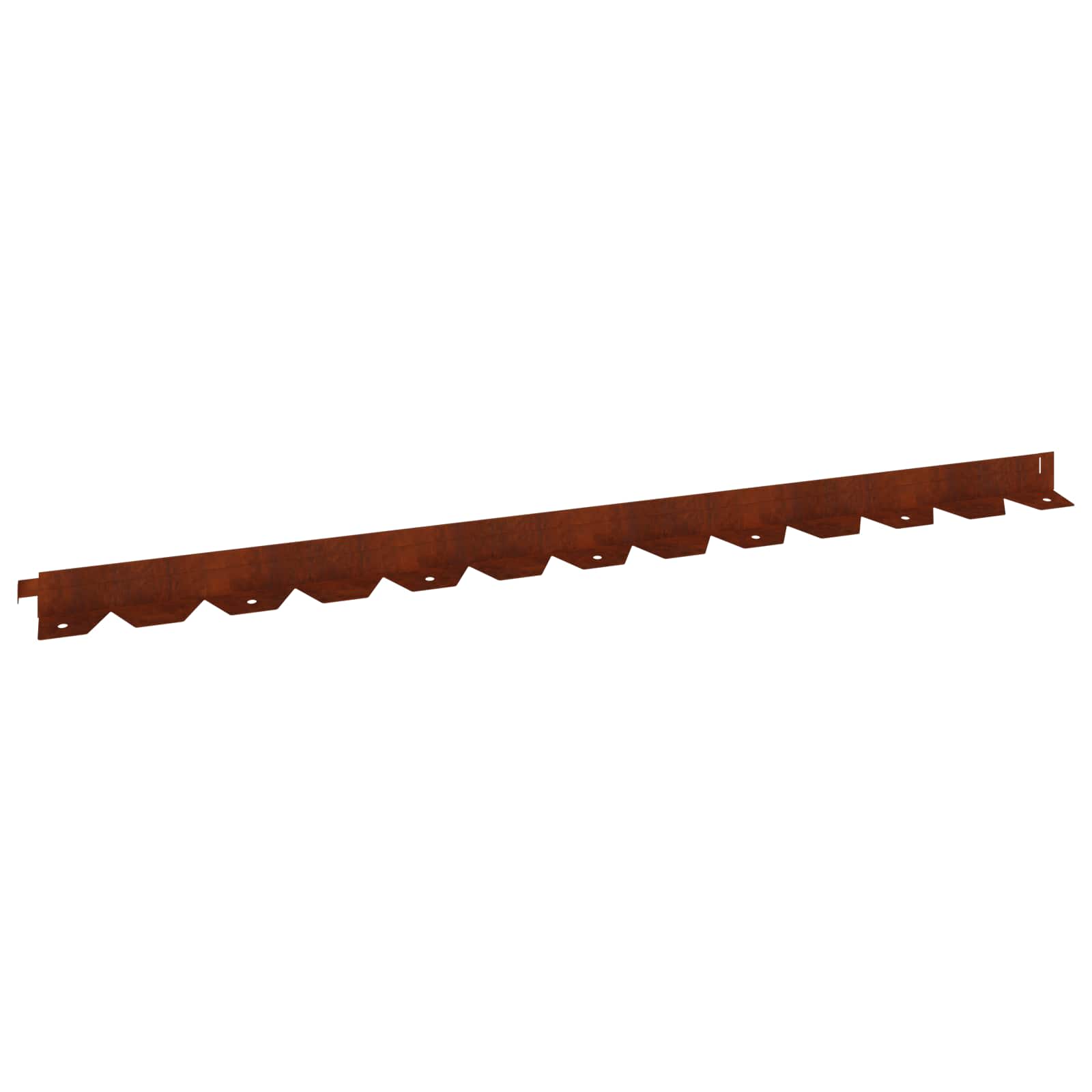 Περίγραμμα γκαζόν 30 pcs 102 x 4 x 4 εκ. Ατσάλι Σκ rusty