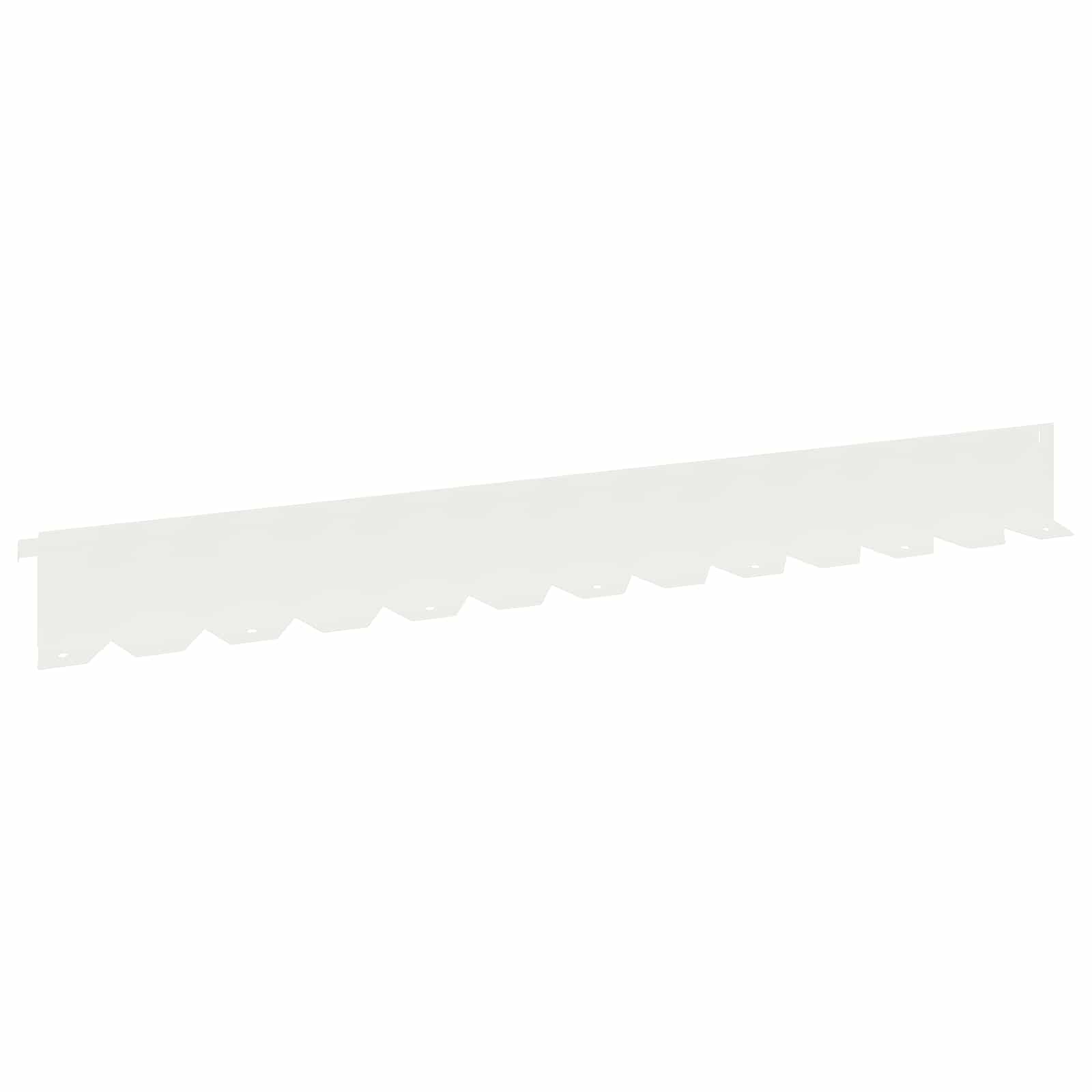 Περίγραμμα γκαζόν 10 pcs 102 x 10 x 4 εκ. Ατσάλι Λευκό - Pakobazaar