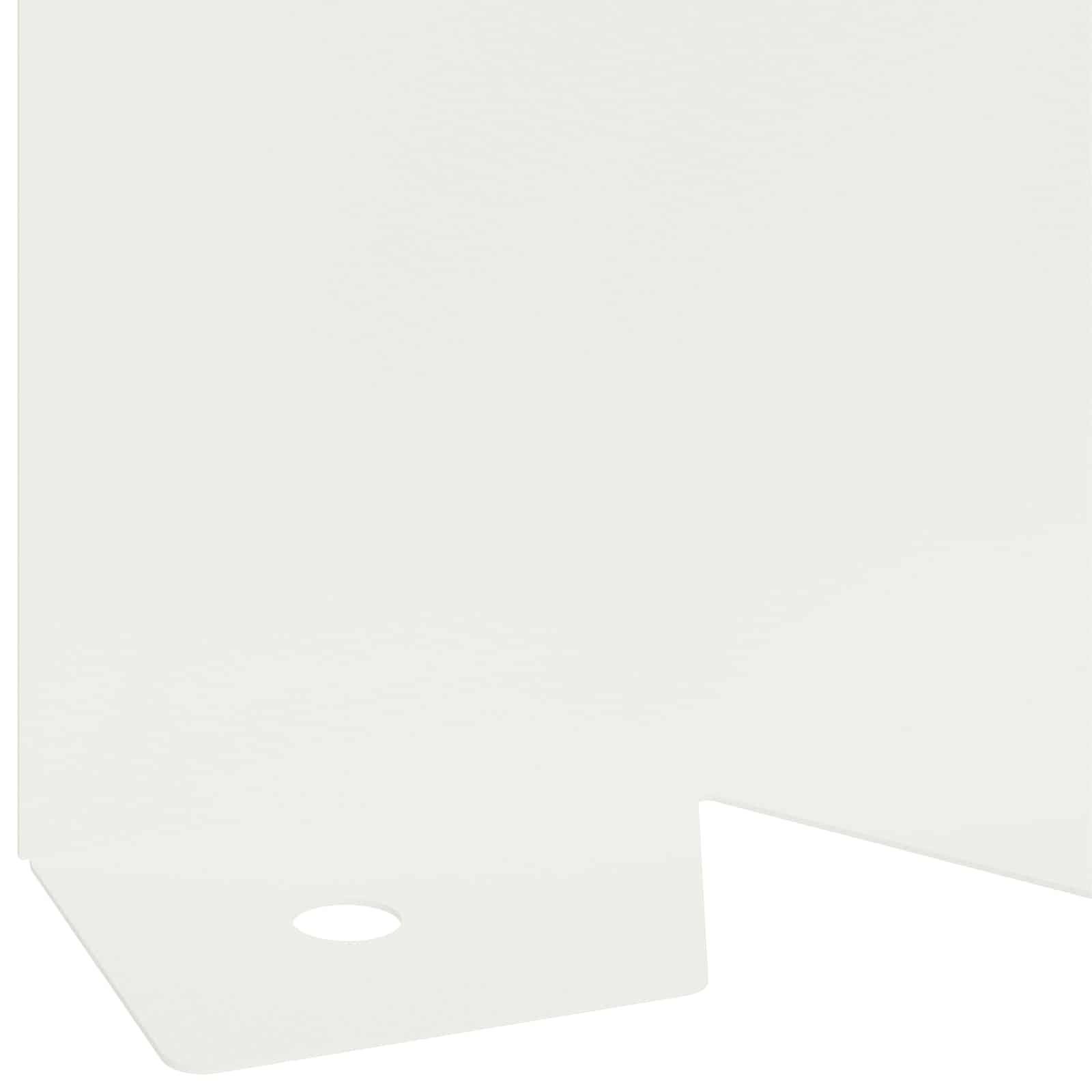 Περίγραμμα γκαζόν 30 pcs 102 x 10 x 4 εκ. Ατσάλι Λευκό