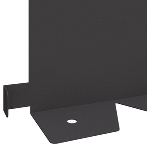 Περίγραμμα γκαζόν 10 pcs 102 x 15 x 4 εκ. Ατσάλι Μαύρο - Pakobazaar