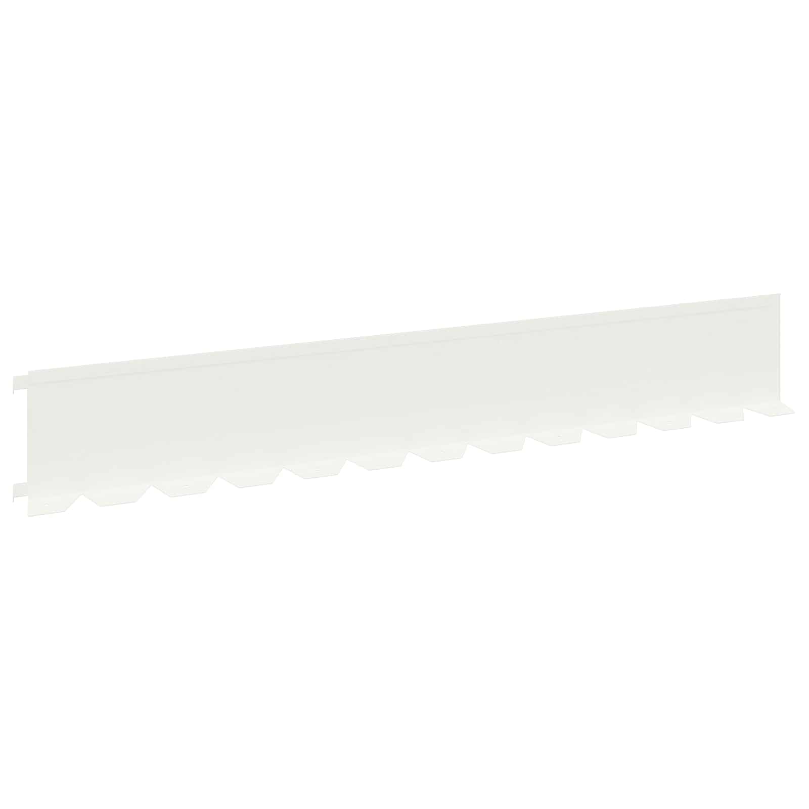 Περίγραμμα γκαζόν 30 pcs 102 x 15 x 4 εκ. Ατσάλι Λευκό