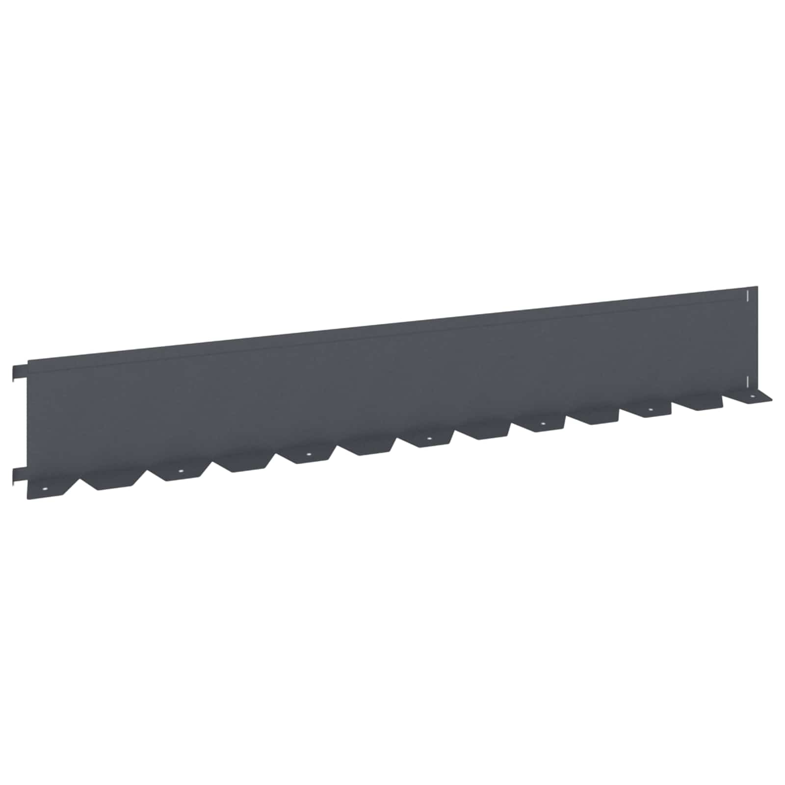 Περίγραμμα γκαζόν 30 pcs 102 x 15 x 4 εκ. Ατσάλι Ανθρακί - Pakobazaar