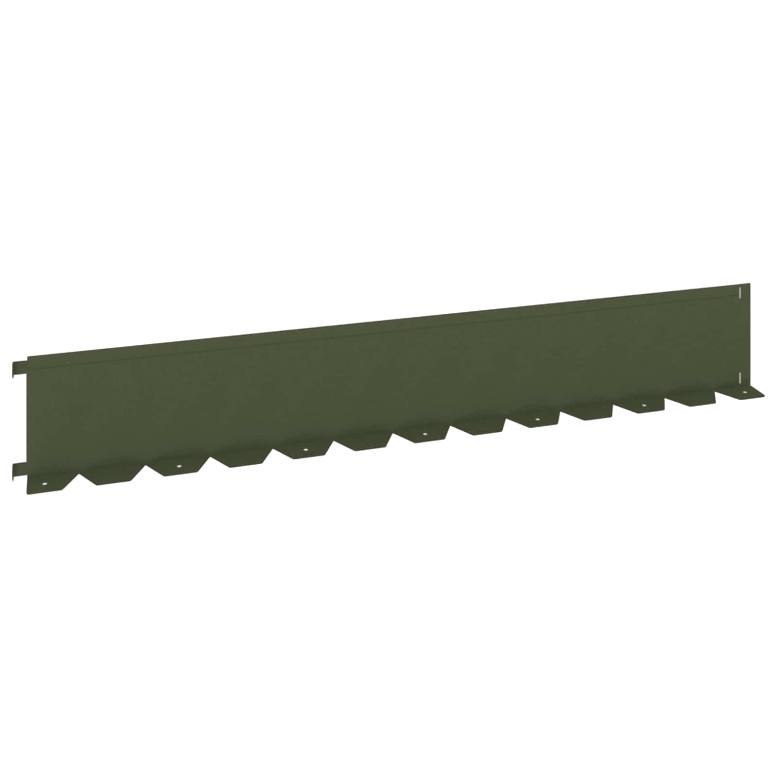 Περίγραμμα γκαζόν 10 pcs 102 x 15 x 4 εκ. Ατσάλι Λαδί - Pakobazaar