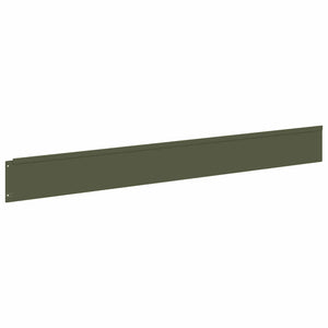 Περίγραμμα γκαζόν 20 pcs 100 x 12 cm Ατσάλι Λαδί - Pakobazaar