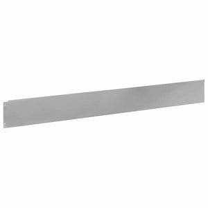 Περίγραμμα γκαζόν 50 pcs 100 x 12 cm Ατσάλι Ασημί - Pakobazaar