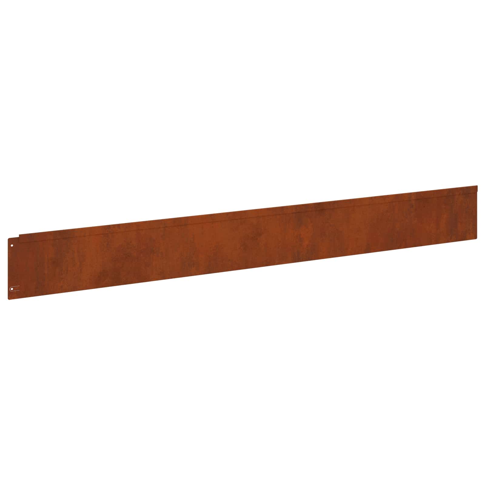 Περίγραμμα γκαζόν 30 pcs 100 x 12 cm Ατσάλι Σκ rusty