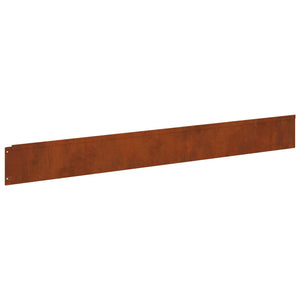 Περίγραμμα γκαζόν 50 pcs 100 x 12 cm Ατσάλι Σκ rusty - Pakobazaar