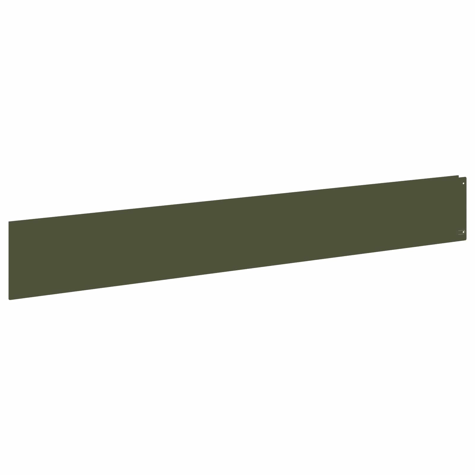 Περίγραμμα γκαζόν 20 pcs 100 x 15 cm Ατσάλι Λαδί