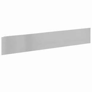 Περίγραμμα γκαζόν 30 pcs 100 x 18 εκ Ατσάλι Ασημί - Pakobazaar