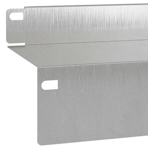 Περίγραμμα γκαζόν 30 pcs 100 x 10 x 8 εκ Ατσάλι Ασημί - Pakobazaar