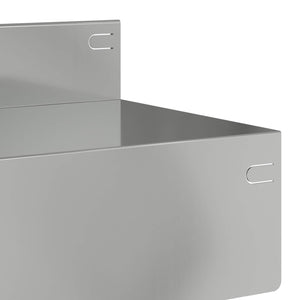 Περίγραμμα γκαζόν 10 pcs 100 x 10 x 8 εκ Ατσάλι Ασημί - Pakobazaar